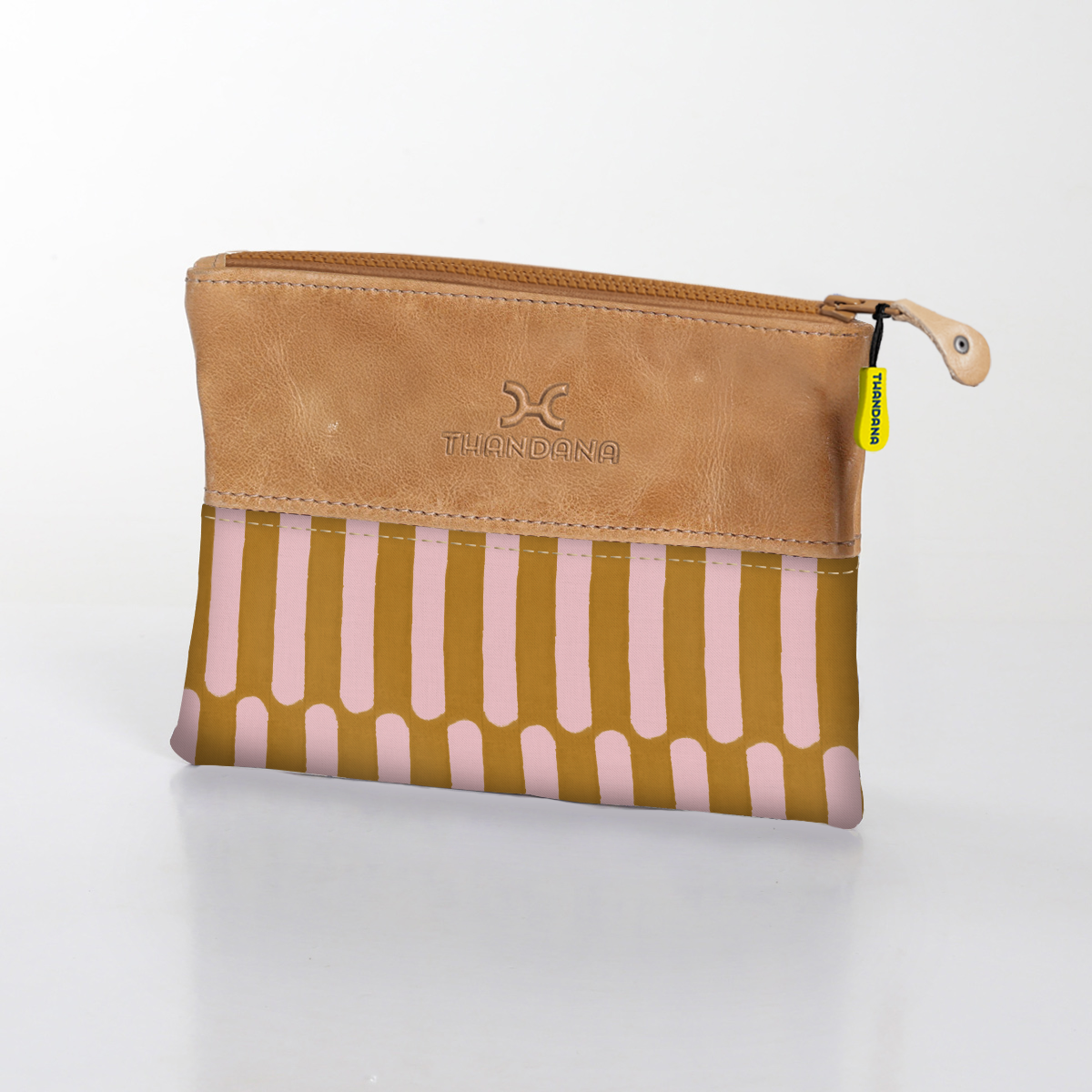 Pouch | Laminated Fabric with Genuine Leather | In Stock