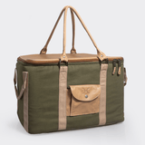 45L Bigboy Box Cooler Wax Canvas & Leather Hard Plastic Inner RTS - Thandana UK