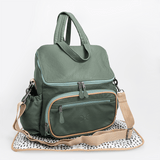 Baby Nappy Backpack Leather RTS - Thandana UK