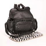 Baby Nappy Backpack Leather RTS - Thandana UK