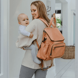 Baby Nappy Backpack Leather RTS - Thandana UK