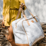Large Weekender Luggage Laminated Fabric - Thandana UK