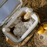 Long Tom Wine Cooler Canvas & Leather Hard Plastic Inner - Thandana UK