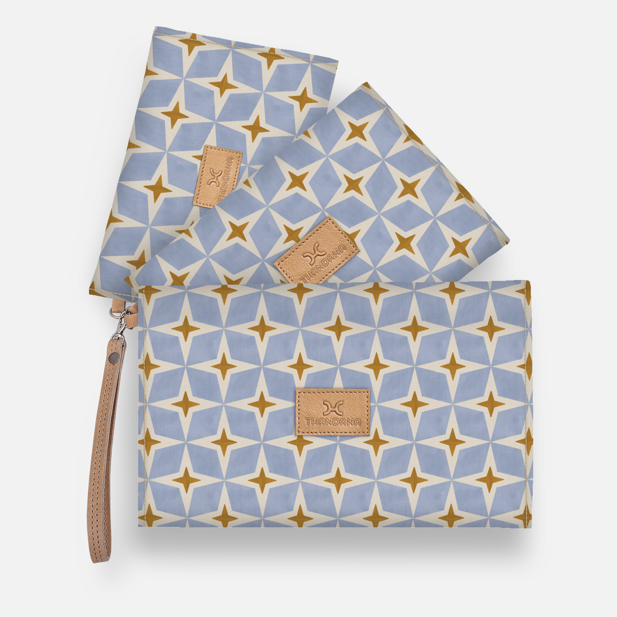 Accessory Pouches 3in1 | Laminated Fabric