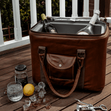 25L Box Cooler Leather Hard Plastic Inner - Thandana UK