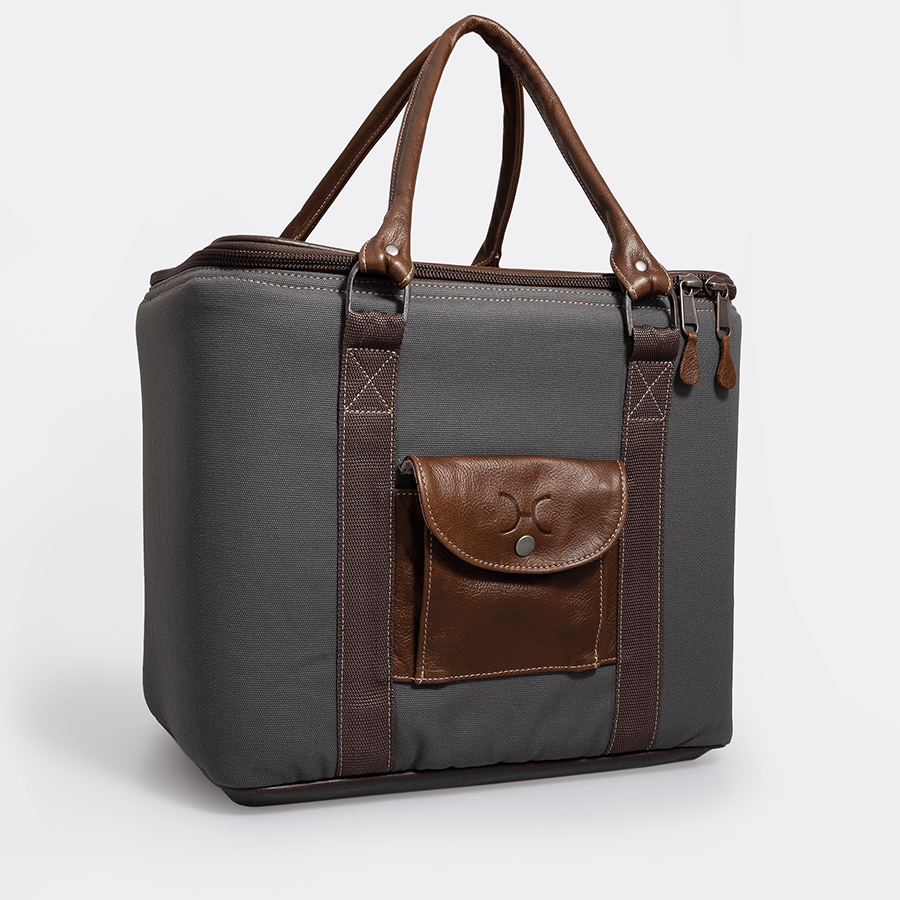 25L Box Cooler Wax Canvas & Leather Hard Plastic Inner RTS - Thandana UK