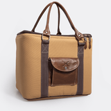 25L Box Cooler Wax Canvas & Leather Hard Plastic Inner RTS - Thandana UK