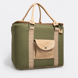 25L Box Cooler Wax Canvas & Leather Hard Plastic Inner RTS - Thandana UK