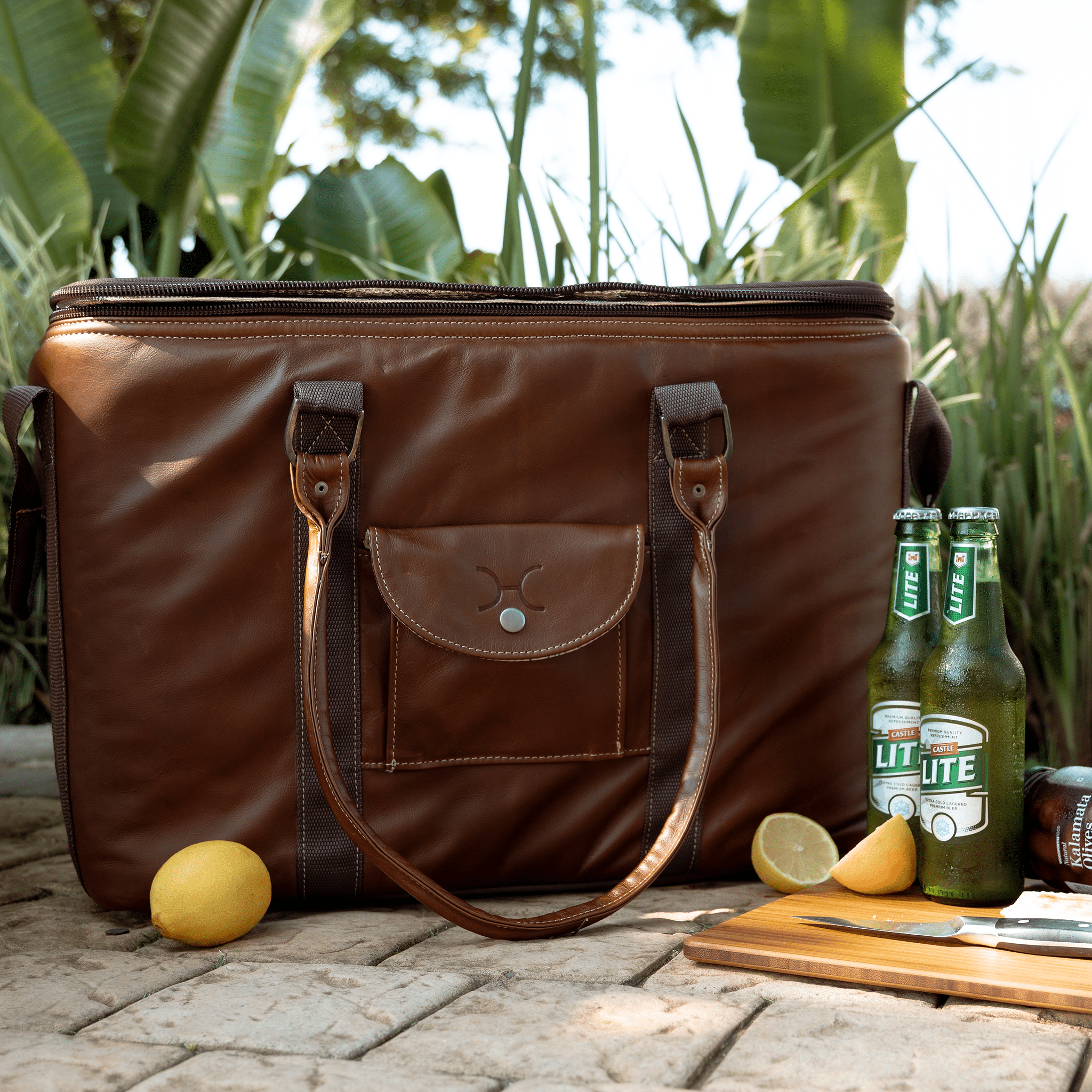 45L Bigboy Box Cooler Leather Hard Plastic Inner - Thandana UK