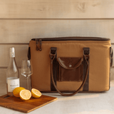 45L Bigboy Box Cooler Wax Canvas & Leather Hard Plastic Inner RTS - Thandana UK