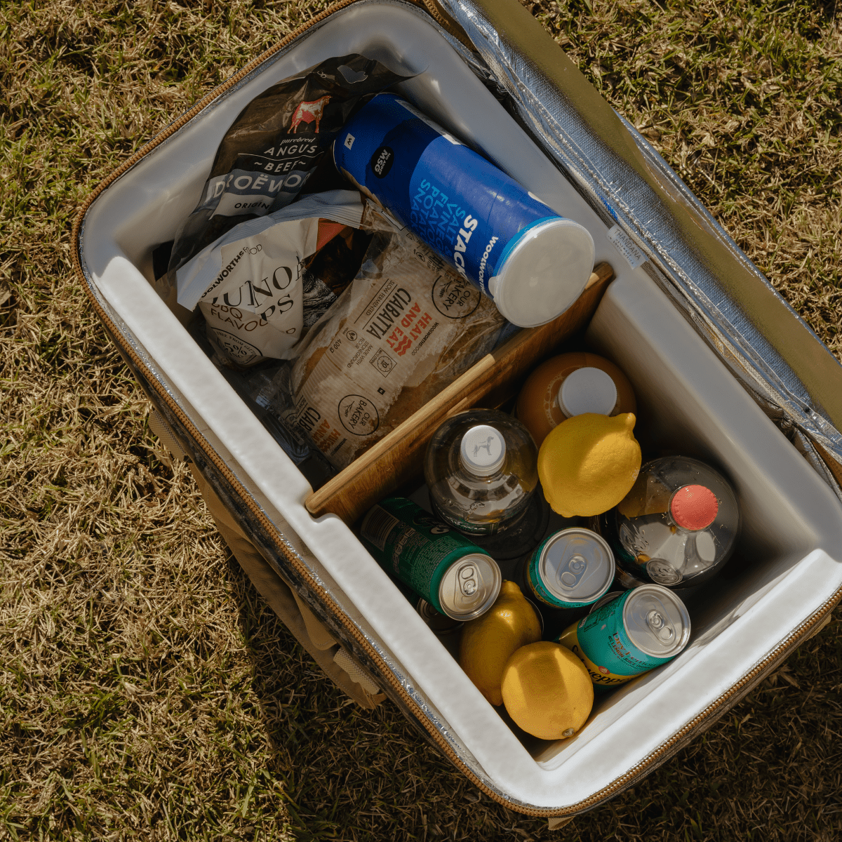 45L Bigboy Box Cooler Wax Canvas & Leather Hard Plastic Inner RTS - Thandana UK