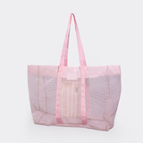 Meshie Large Beach Bag | Pink Rubberfeel Mesh | In Stock
