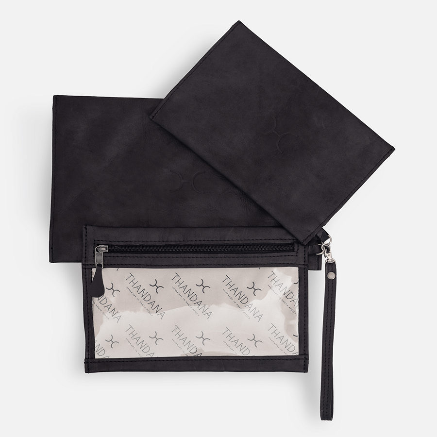 Accessory Pouches 3in1 Leather RTS - Thandana UK