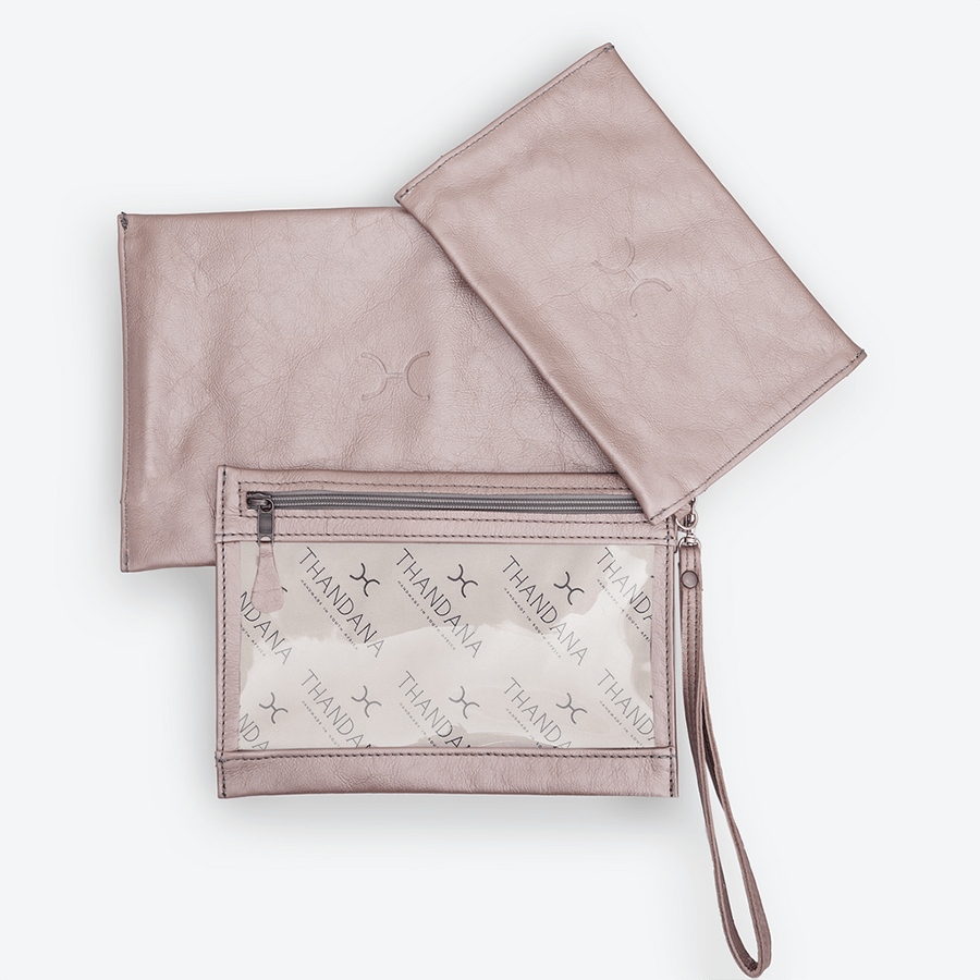 Accessory Pouches 3in1 Leather RTS - Thandana UK