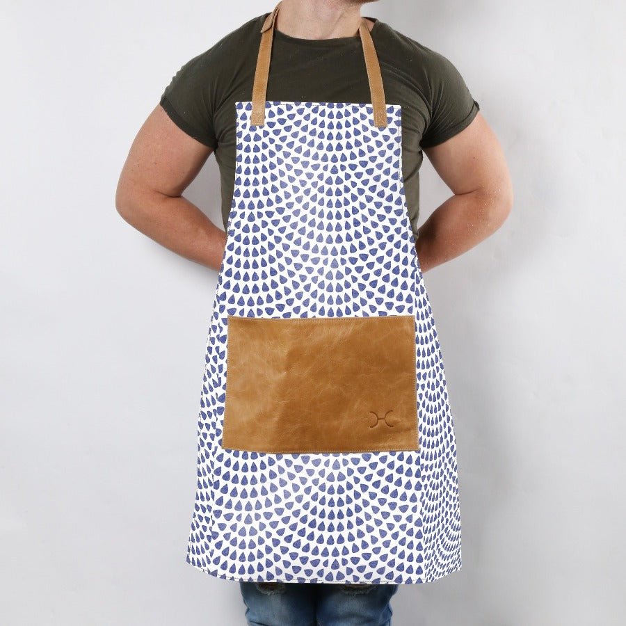 Apron Laminated Fabric with Leather Pouch - Thandana UK