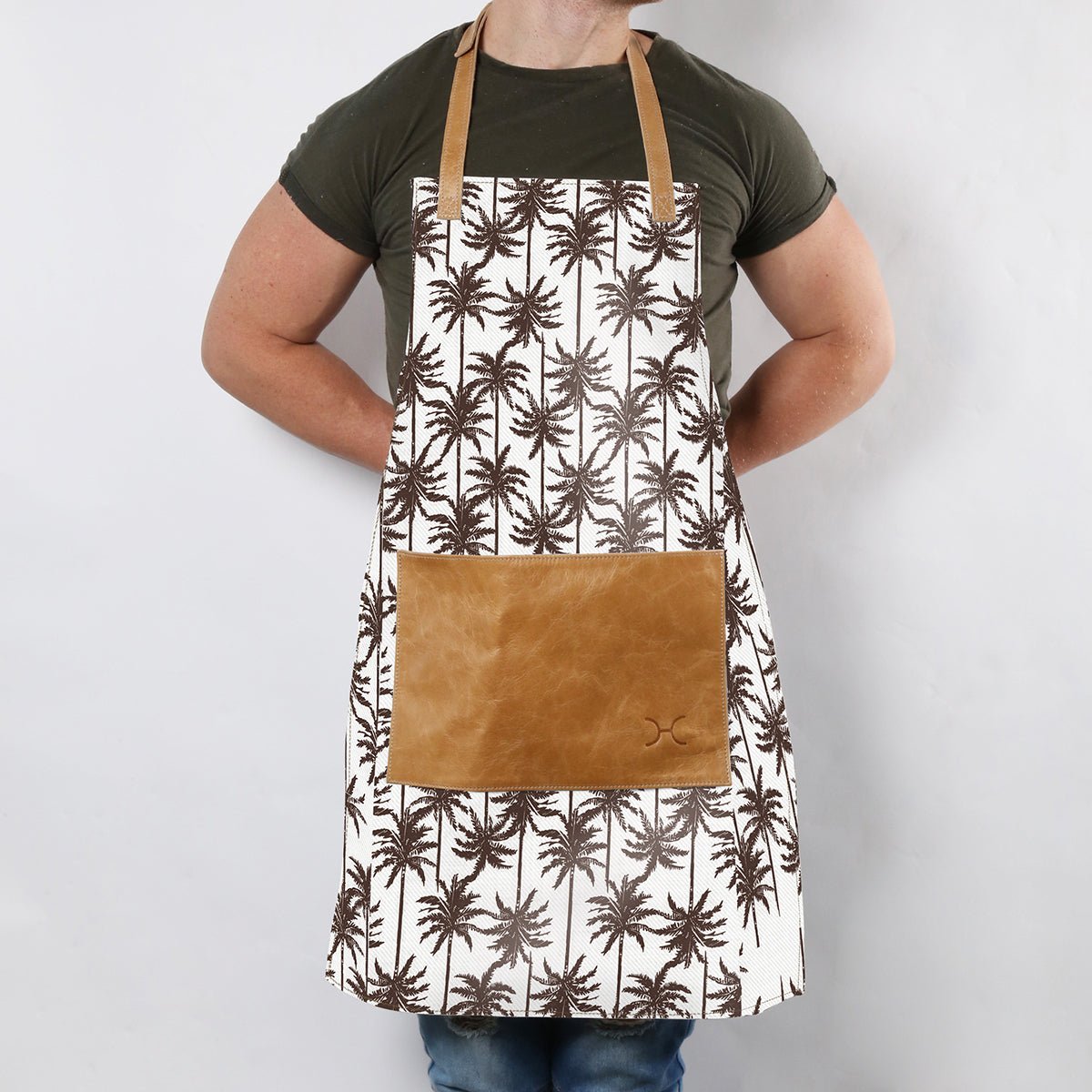 Apron Laminated Fabric with Leather Pouch - Thandana UK