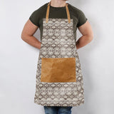 Apron Laminated Fabric with Leather Pouch - Thandana UK