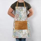 Apron Laminated Fabric with Leather Pouch - Thandana UK