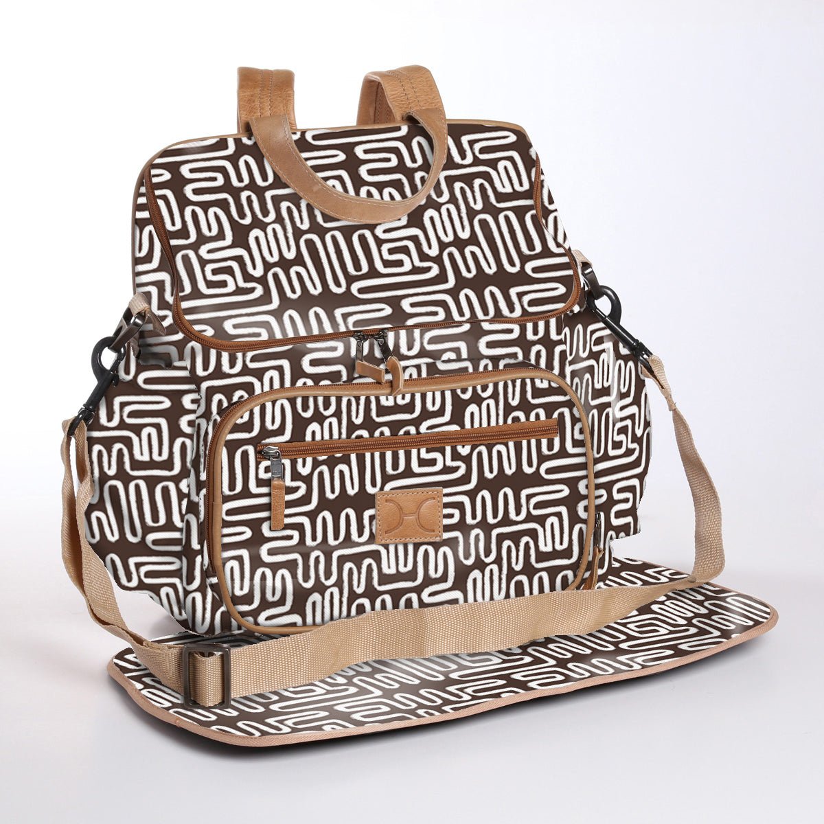 Baby Nappy Backpack Laminated Fabric RTS - Thandana UK