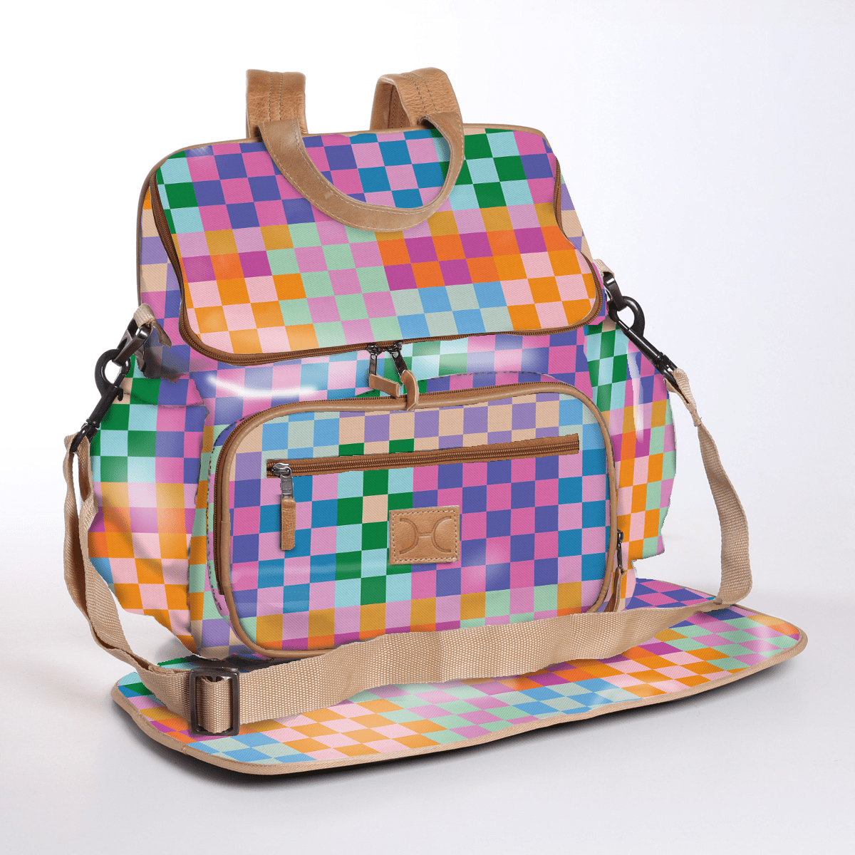 Baby Nappy Backpack Laminated Fabric RTS - Thandana UK