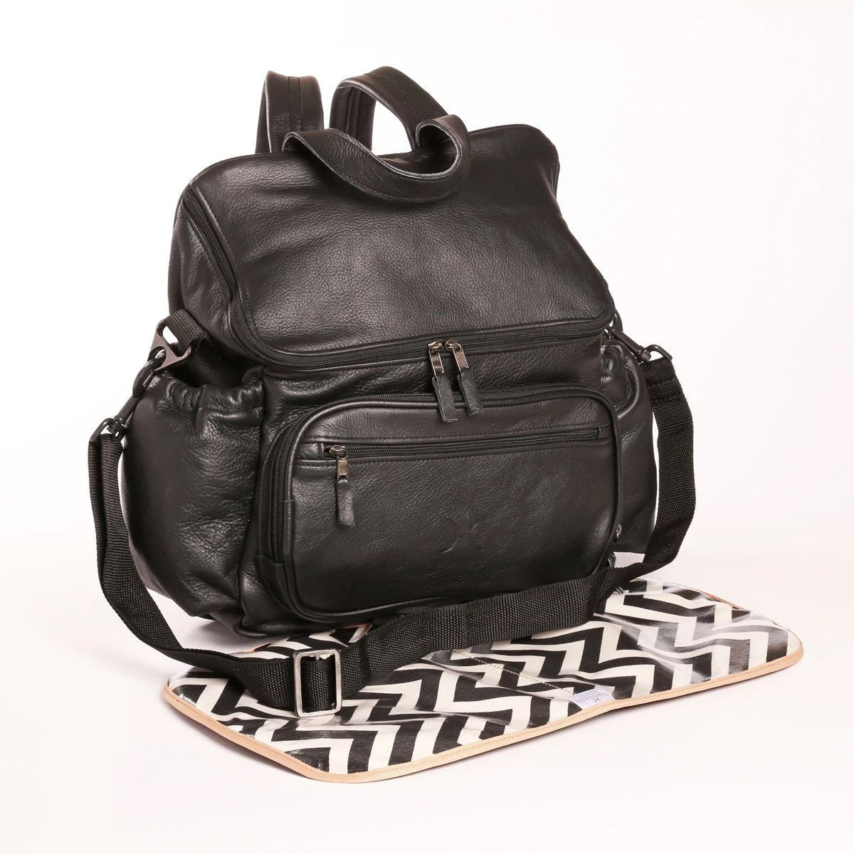 Baby Nappy Backpack Leather RTS - Thandana UK