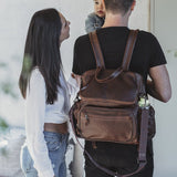Baby Nappy Backpack Leather RTS - Thandana UK