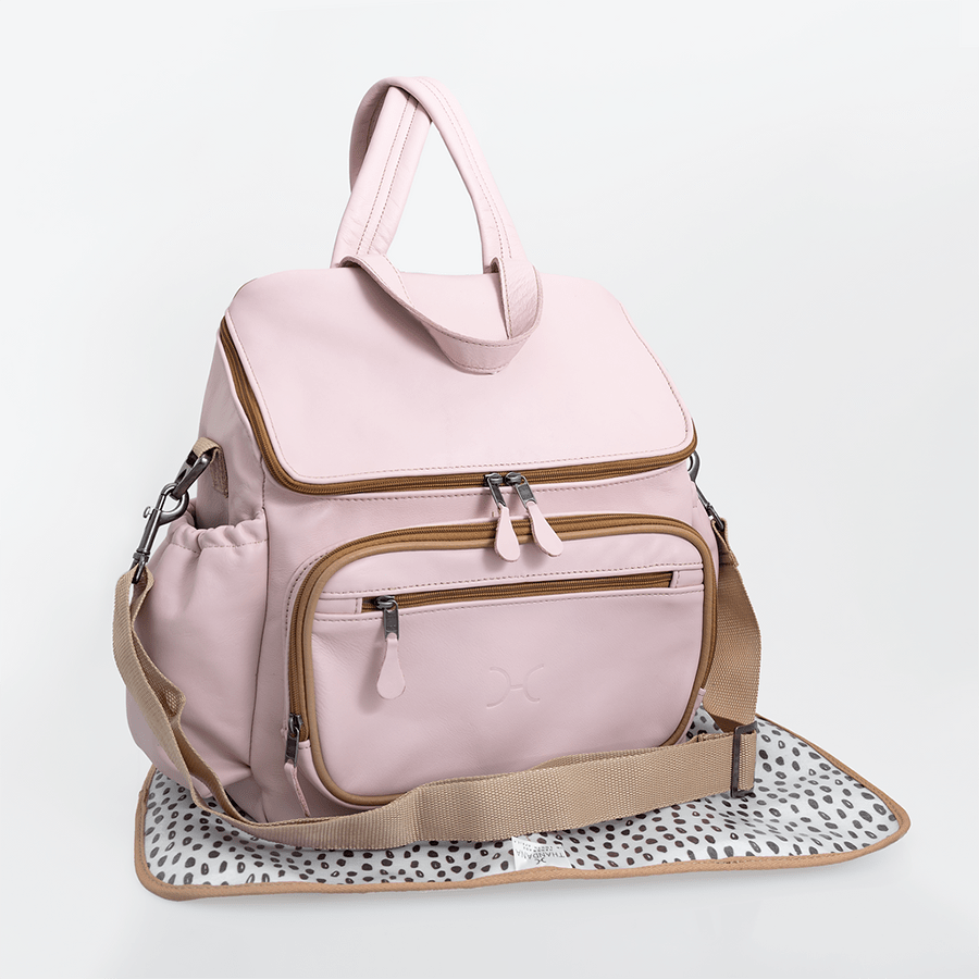 Baby Nappy Backpack Leather RTS - Thandana UK