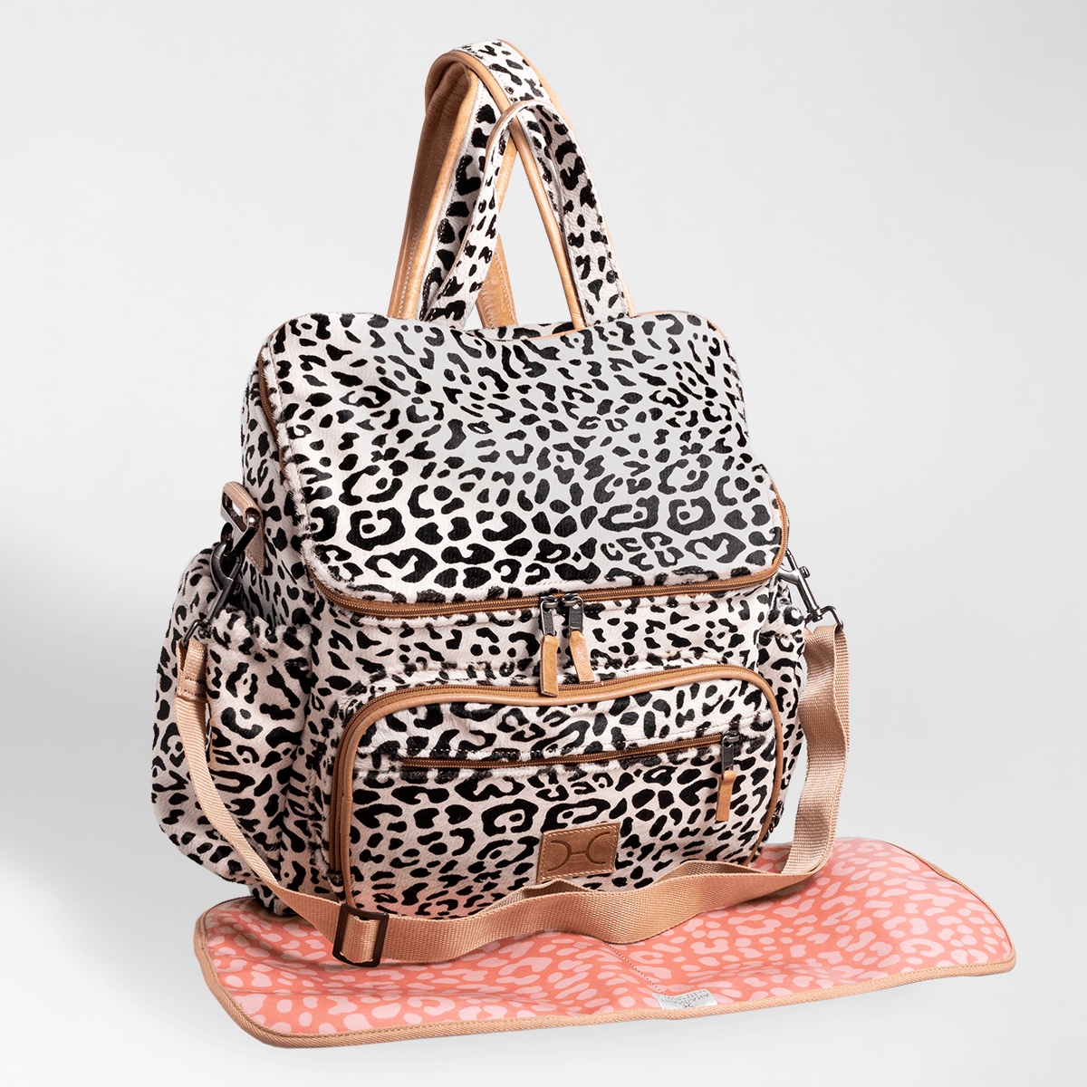 Baby Nappy Backpack with Faux Fur Leather - Thandana UK