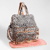 Baby Nappy Backpack with Faux Fur Leather - Thandana UK