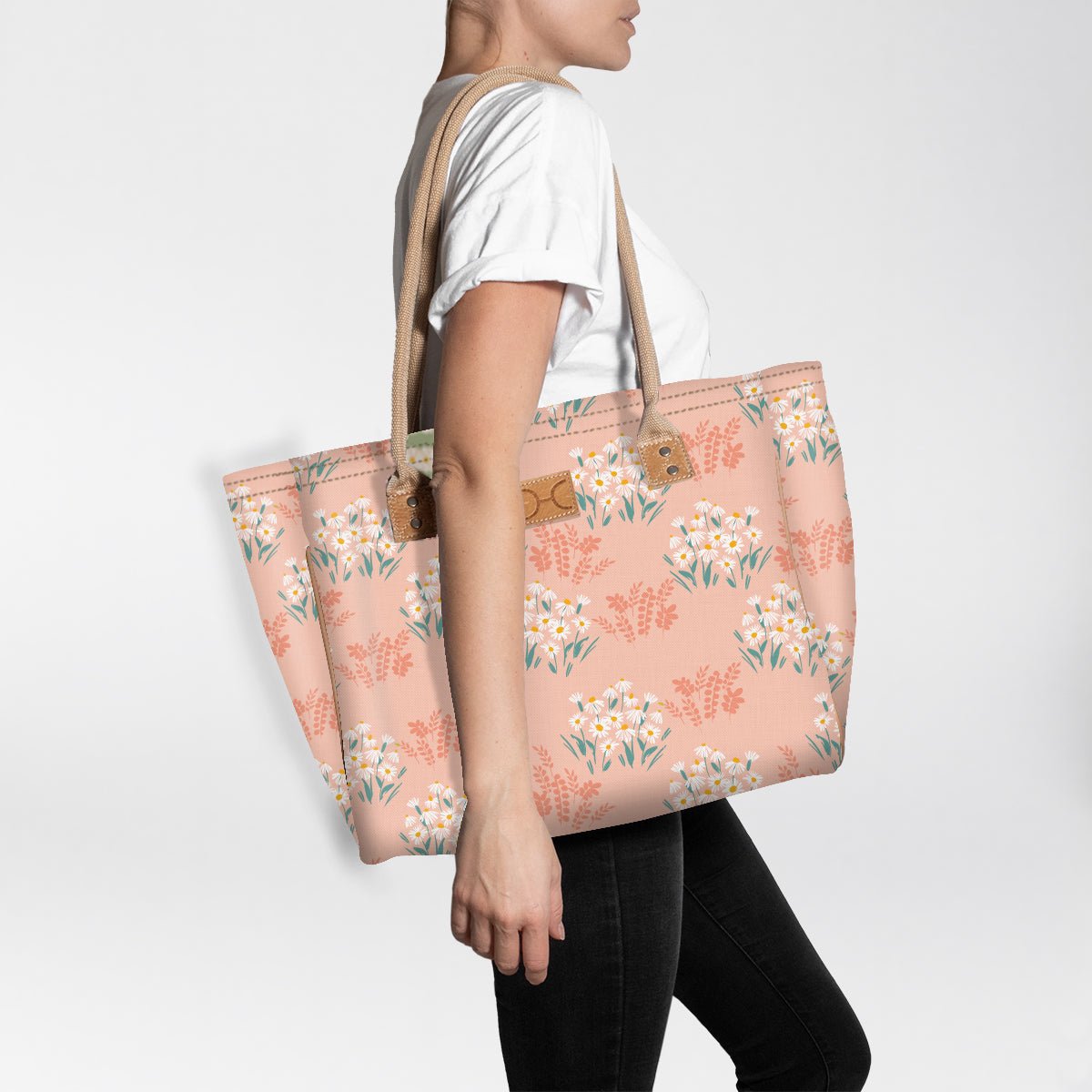 Beach Medium Bag Laminated Fabric RTS - Thandana UK