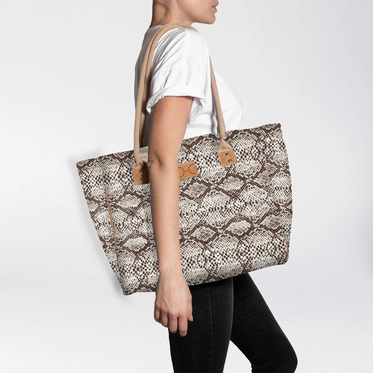 Beach Medium Bag Laminated Fabric RTS - Thandana UK