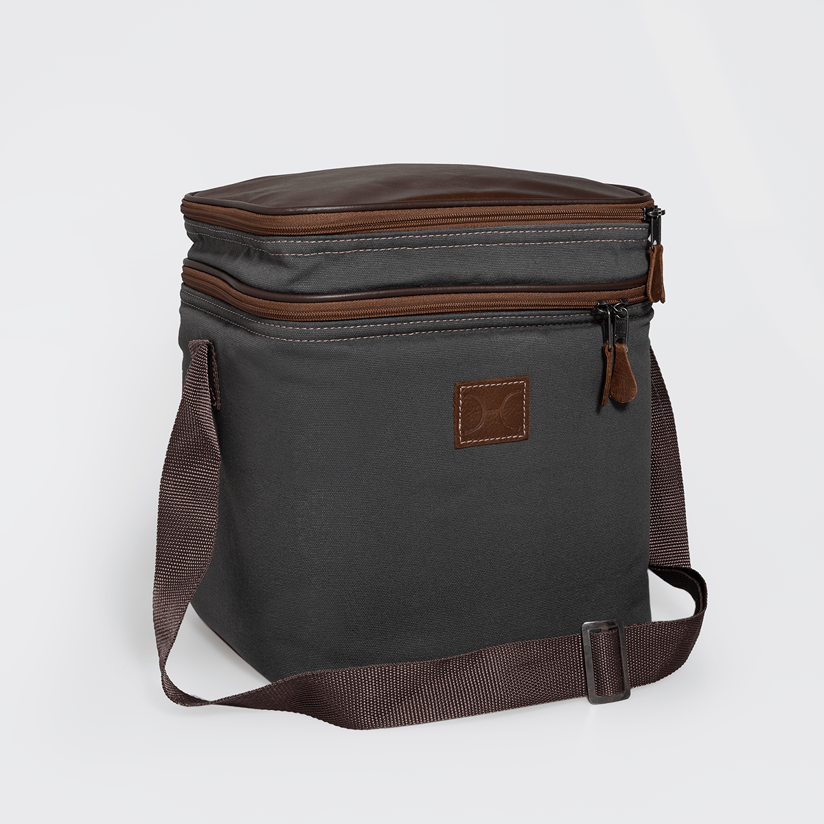 Big Lunch Box Canvas & Leather Hard Plastic Inner - Thandana UK