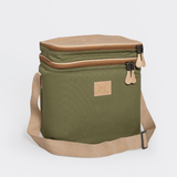 Big Lunch Box Canvas & Leather Hard Plastic Inner - Thandana UK