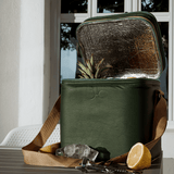 Big Lunch Box Cooler Leather Hard Plastic Inner - Thandana UK