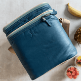 Big Lunch Box Cooler Leather Hard Plastic Inner - Thandana UK