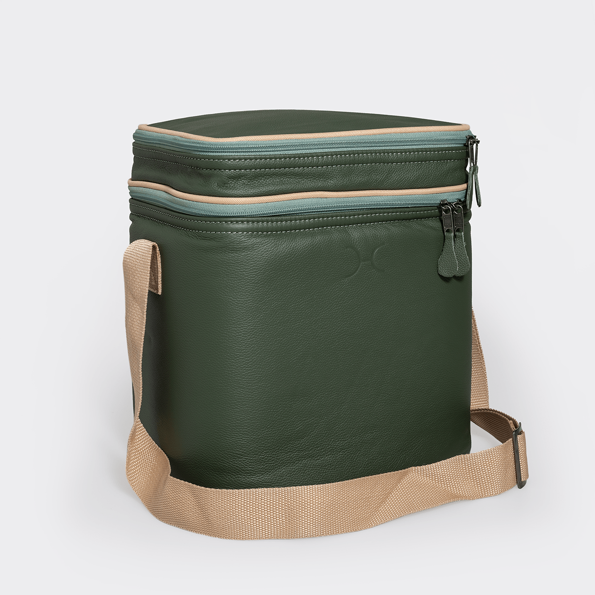 Big Lunch Box Cooler Leather Hard Plastic Inner - Thandana UK