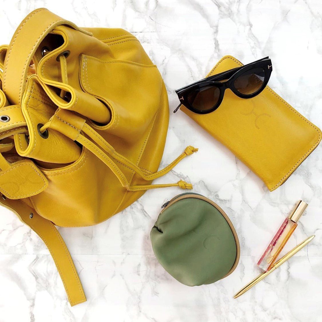 Bucket Handbag Leather - Thandana UK