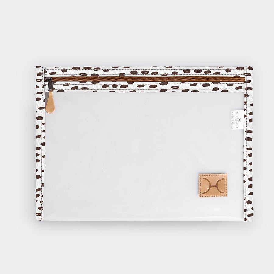 Clear Document Pouch Laminated Fabric RTS - Thandana UK