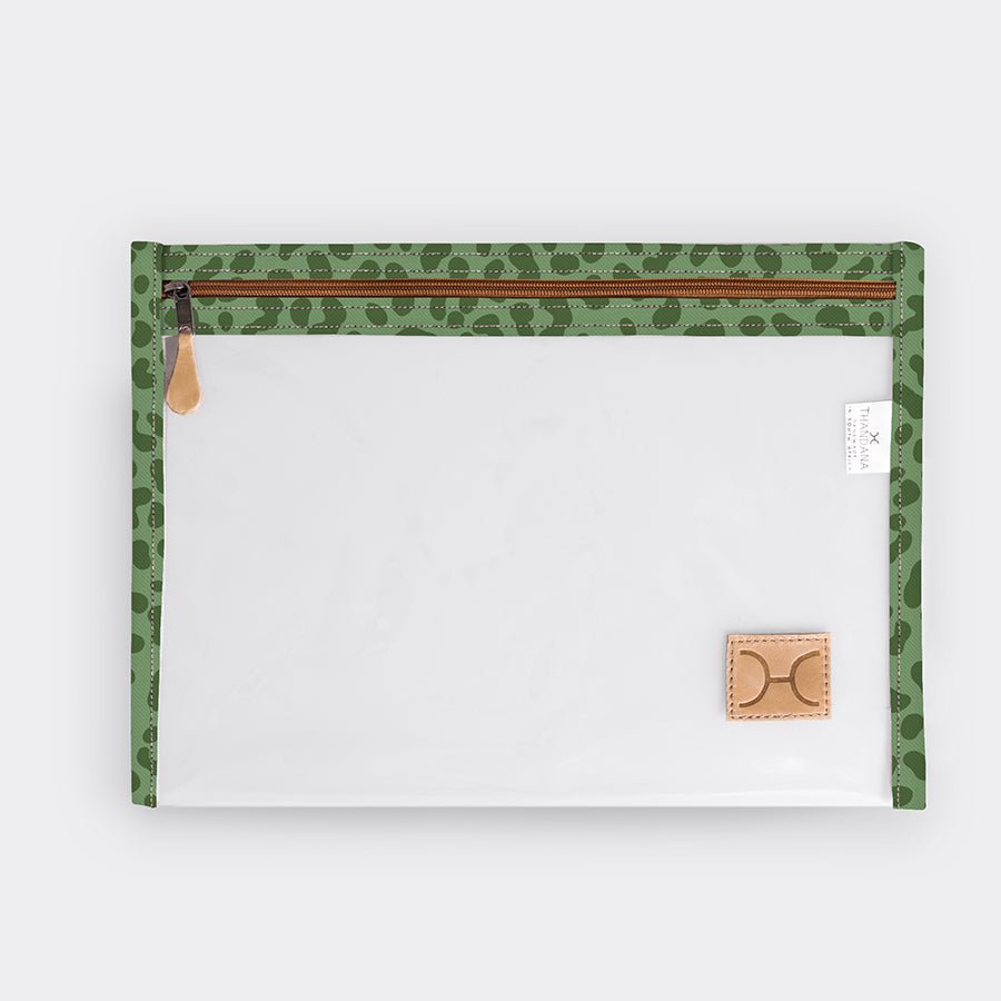 Clear Document Pouch Laminated Fabric RTS - Thandana UK