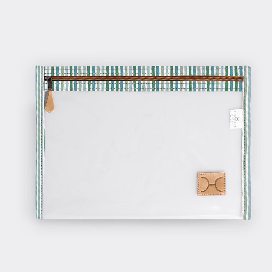 Clear Document Pouch Laminated Fabric RTS - Thandana UK