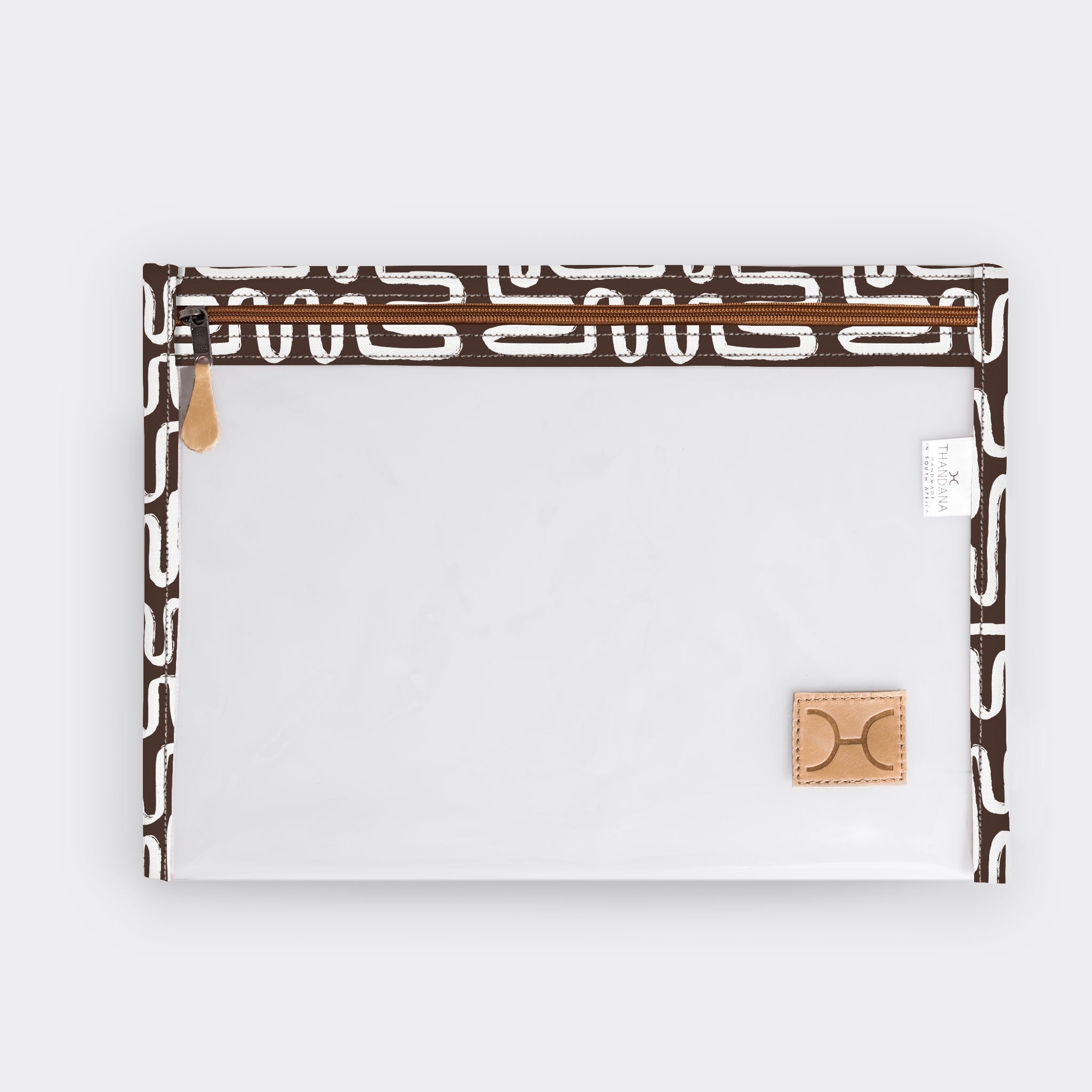 Clear Document Pouch Laminated Fabric RTS - Thandana UK
