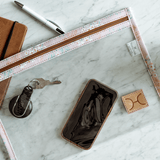 Clear Document Pouch Laminated Fabric RTS - Thandana UK