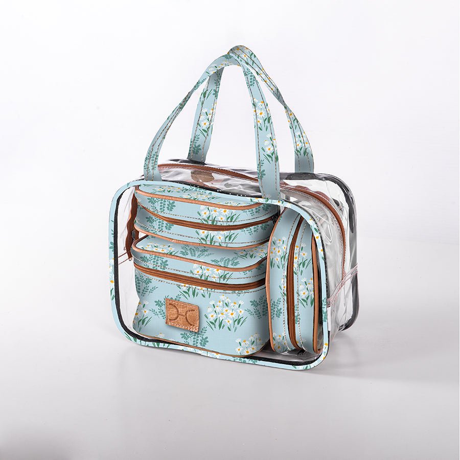Cosmetic Maxi Bag Set Laminated Fabric - Thandana UK