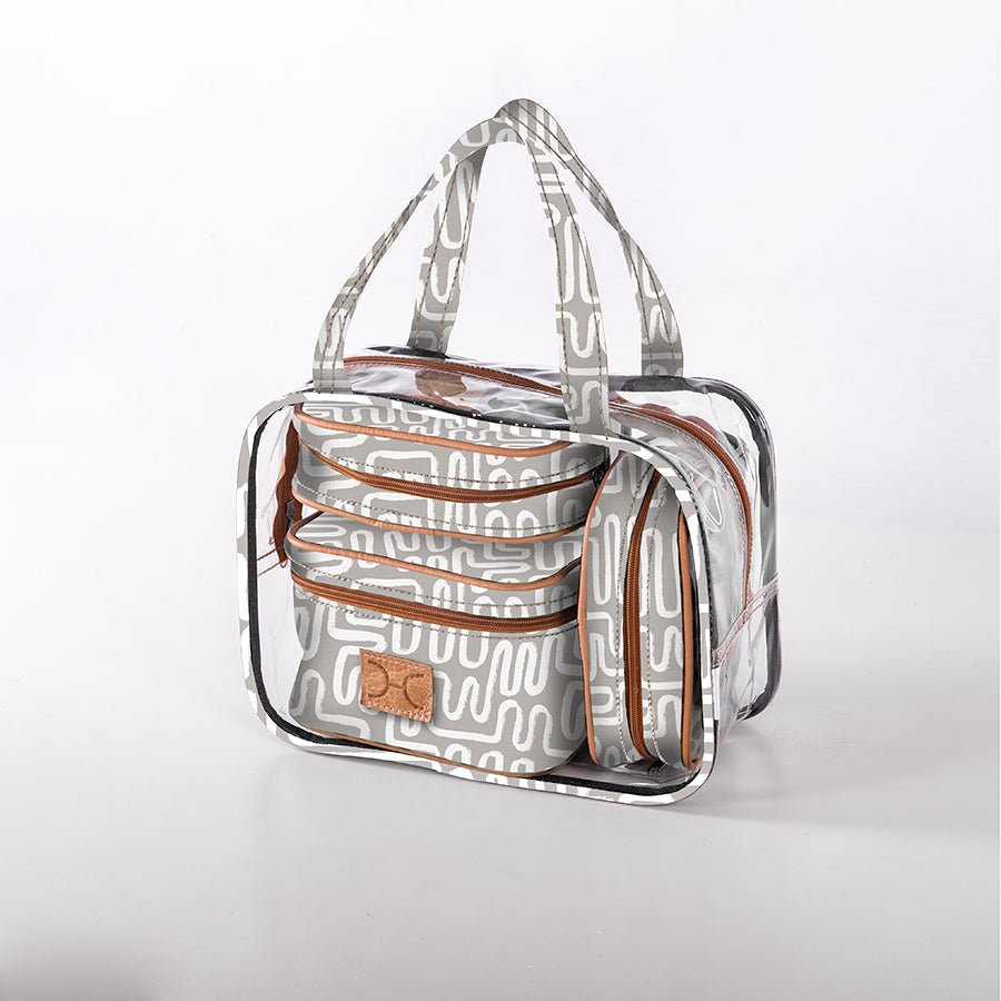 Cosmetic Maxi Bag Set Laminated Fabric - Thandana UK