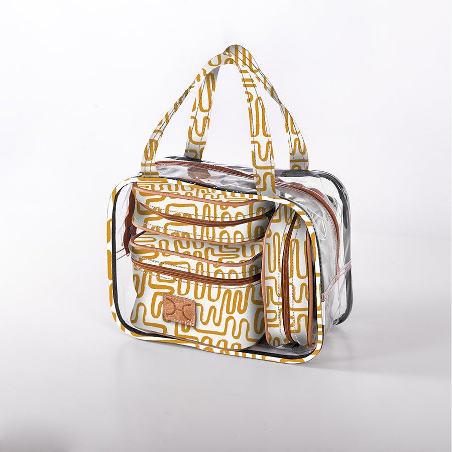 Cosmetic Maxi Bag Set Laminated Fabric - Thandana UK