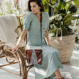 Crossover with Faux print Fur Leather Handbag - Thandana UK