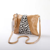 Crossover with Faux print Fur Leather Handbag - Thandana UK