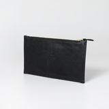 Double Zip Pouch Purse Leather - Thandana UK