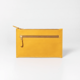 Double Zip Pouch Purse Leather - Thandana UK