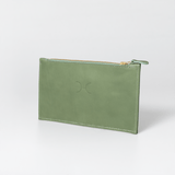 Double Zip Pouch Purse Leather - Thandana UK